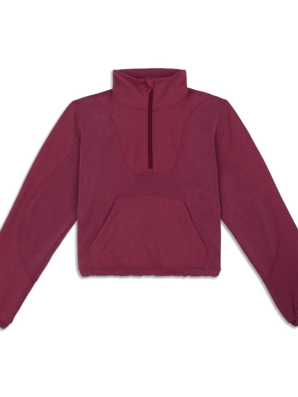 Lululemon Brushed Softstreme Ribbed Half Zip | Deep Luxe Purple | 6 |  Like New